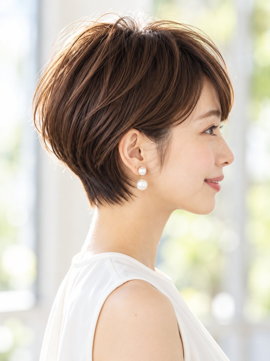 スタイリングレス まるみショート × 小顔前髪